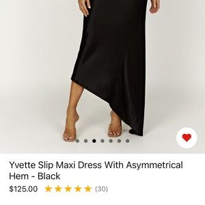 MESHKI; Yvette Slip Maxi Dress w/ Asymmetrical Hem